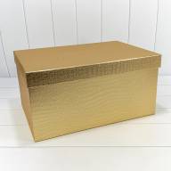Коробки Прямоугольные Набор 1/10 50*35*25 &quot;Кожа крокодила&quot; матовый Золотой 1/1 Арт: 7210808/0087 - Коробки Прямоугольные Набор 1/10 50*35*25 "Кожа крокодила" матовый Золотой 1/1 Арт: 7210808/0087