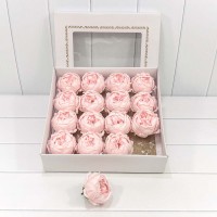 Декоративный цветок-мыло "Пион" Розовый 8*8 16шт. 1/20 Арт: 420059/1