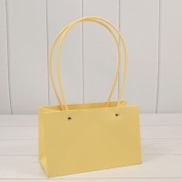 Пакет подарочный "Ваза для цветов" 22*10,5*13,5 Жёлтый 1/10 1/250 Арт: 000586EA/4