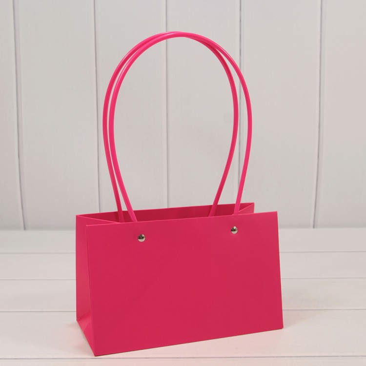 Пакет подарочный "Ваза для цветов" 22*10,5*13,5 Малиновый 1/10 1/250 Арт: 000586EA/5