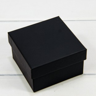 Коробка Квадратная 9*9*5,5 Крафт Чёрный 1/6 1/120 Арт: 62298/3