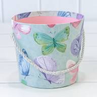 Коробка &quot;Ваза для цветов&quot; 15*13 с ручкой &quot;Бабочки&quot; 1/10 1/120 Арт: 720745/12 - Коробка "Ваза для цветов" 15*13 с ручкой "Бабочки" 1/10 1/120 Арт: 720745/12