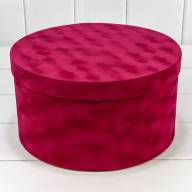 Коробки Круглые Набор 1/3 29,7*16 "Бархатный" Вишнёвый 1/6 Арт: 720955/5 - Коробки Круглые Набор 1/3 29,7*16 "Бархатный" Вишнёвый 1/6 Арт: 720955/5