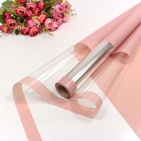 Плёнка 0,58*10м глянцевая с окошком 50мкм Грязно-розовый 1/30 Арт: 001306/9