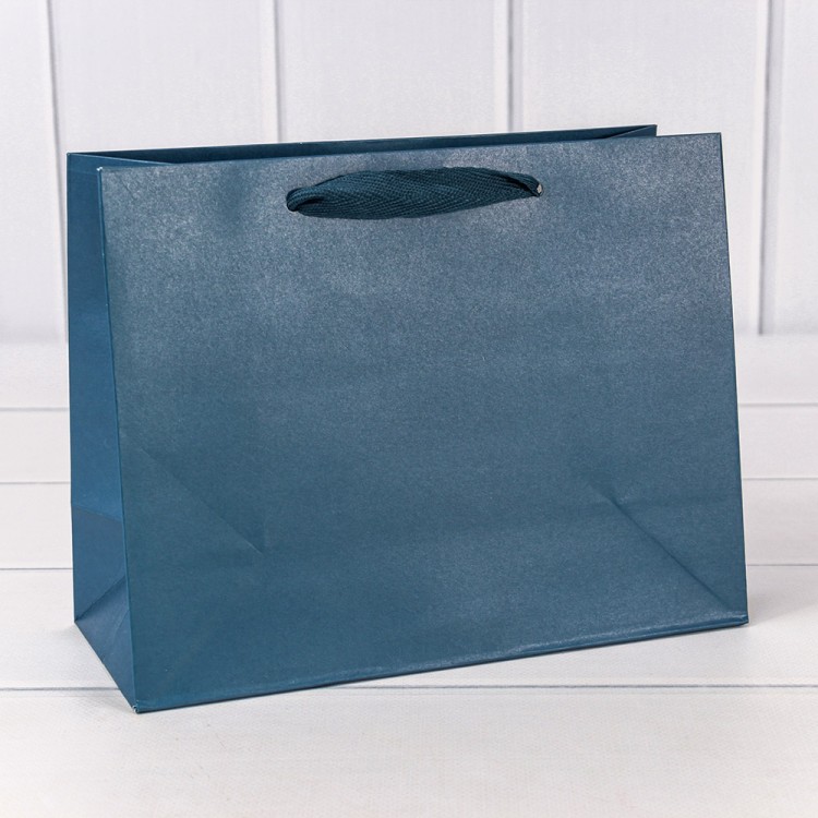 Пакет подарочный Крафт Синий 23*18*10 180г 1/10 1/360 Арт: 000222EA/2188