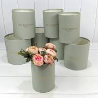 Коробки Цилиндр Набор 1/8 19,5*19 без крышки "The Rosemadam" Зеленовато-серый 1/6 Арт: 720835/4183 - Коробки Цилиндр Набор 1/8 19,5*19 без крышки "The Rosemadam" Зеленовато-серый 1/6 Арт: 720835/4183
