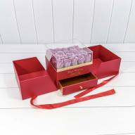 Коробка Квадратная 21*21*18 &quot;Сюрприз&quot; Красный 1/8 Арт: 721608/3 - Коробка Квадратная 21*21*18 "Сюрприз" Красный 1/8 Арт: 721608/3