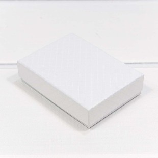 Коробка Прямоугольная 11*8*3,4 "Ромбики" Белый 1/12 1/240 Арт: 612118/2