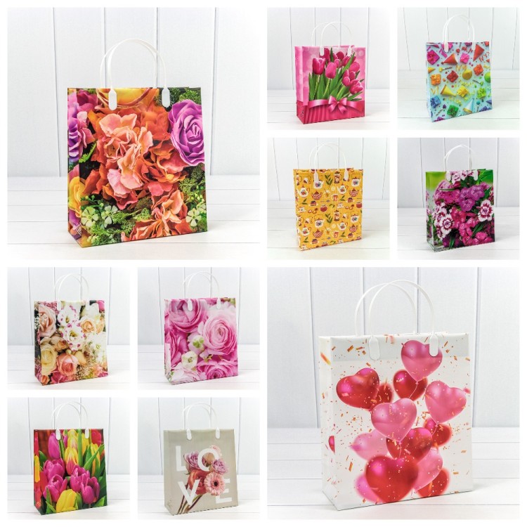 Пакет мягкий пластик Женский (ассортимент) 23*26*10 1/20 1/200 Арт: BAS-1