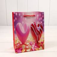 Пакет подарочный с 3D аппликацией "Сердца" (микс 112) 18*23*10 210г 1/20 1/360 Арт: 000112E - Пакет подарочный с 3D аппликацией "Сердца" (микс 112) 18*23*10 210г 1/20 1/360 Арт: 000112E